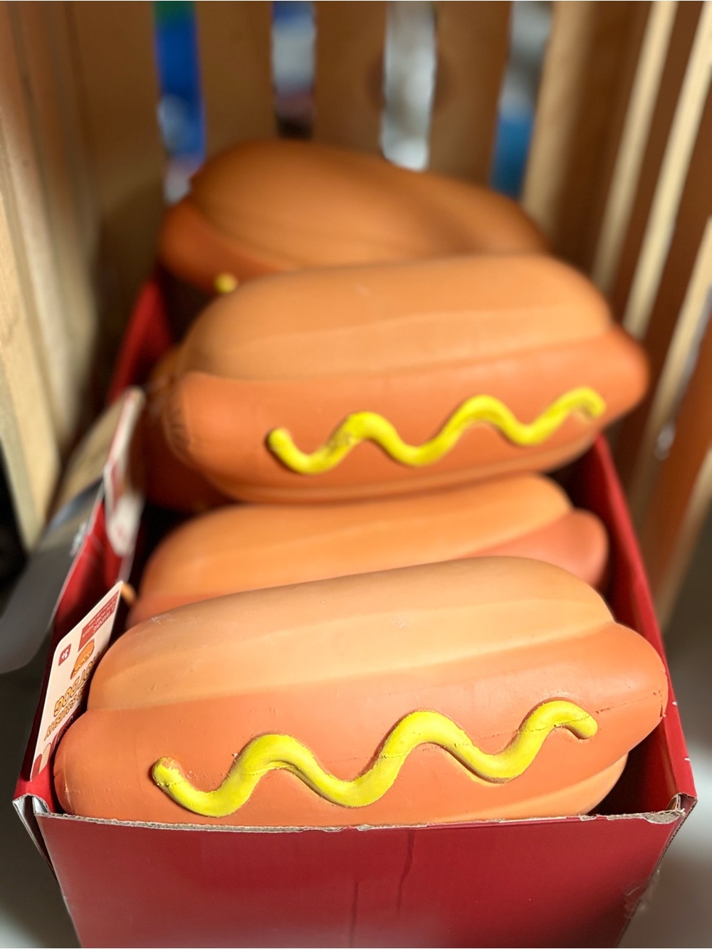 Keycraft Jumbo Squishy Novelty Hot Dog with Yellow Ketchup Detail